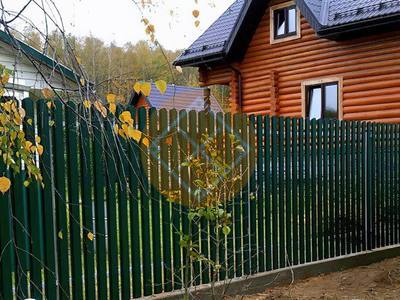 Забор евроштакетника на ленточном фундаменте
